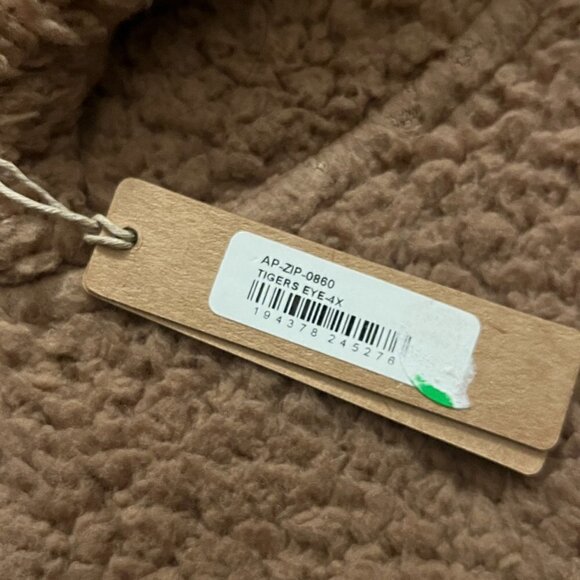 Skims 4X Cozy Knot Zip Up Boucle Soft Tigers Eye NWT MSRP $88 - Picture 4 of 5